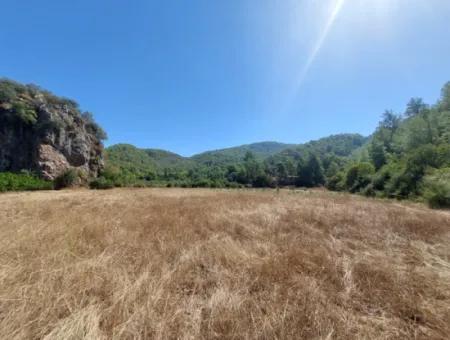 4.427 M2 Fruchtbares Land Mit Blick Auf Die Berge Und Die Natur In Ortaca Okçular Zu Verkaufen