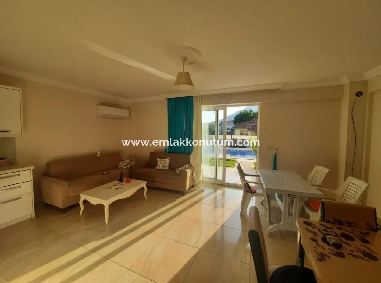 Muğla Dalyanda 990 M2 Land, 75 M2, 2 1 Ground Floor Apartment For Rent