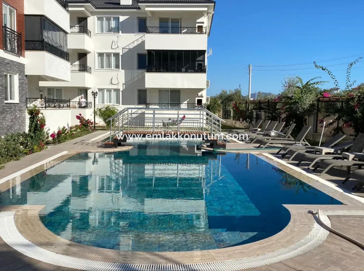 2 1 85M2 Luxury Apartment For Rent In A Complex With Pool Close To The Center Of Ortaca.