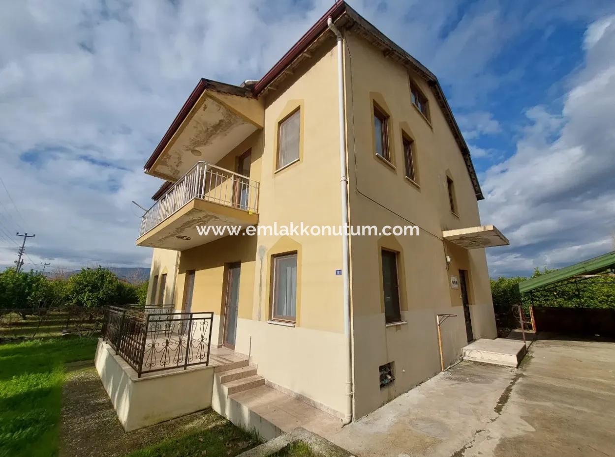 One Of The 120 M2, 3 1, Detached 2 Flats In Ortaca Okçular Is For Rent