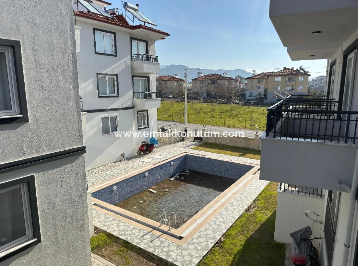 Ortaca Merkeze Yakın Havuzlu Sitede 1+1 55M2 Sıfır Daire Satılık.